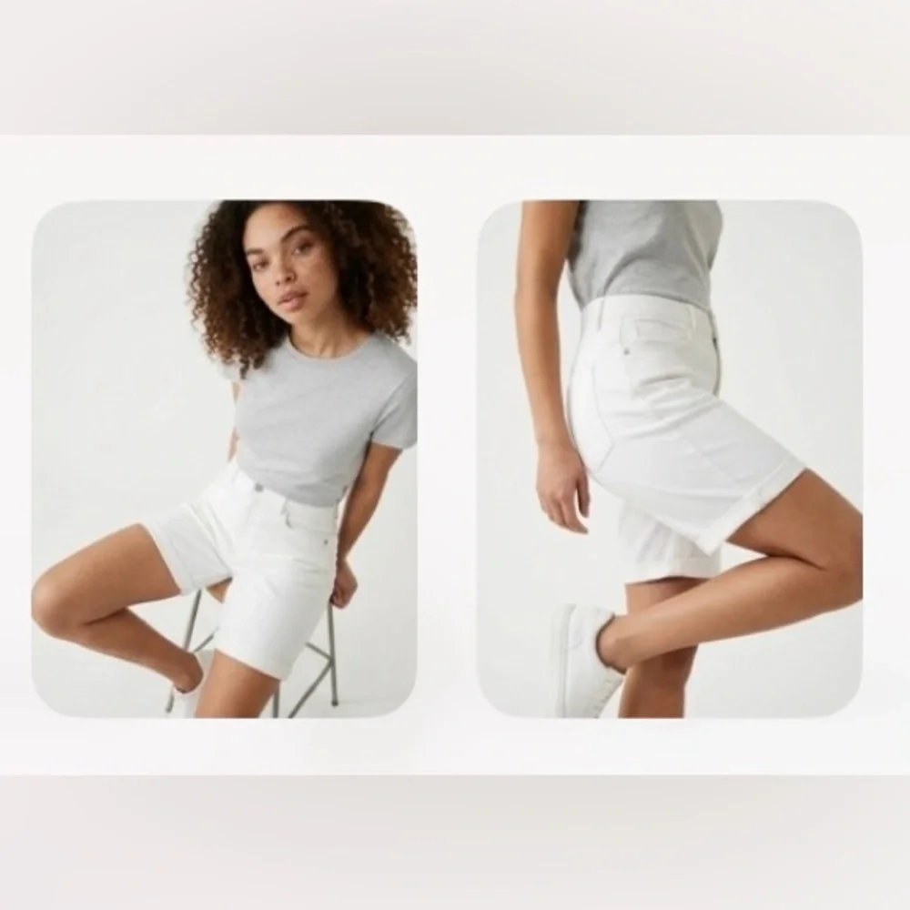 NWT Wrangler White Denim Shorts 8/29
